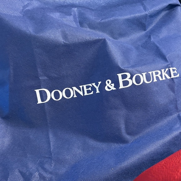 Dooney & Bourke Red and Brown Drawstring Shoulder Bag - Picture 5 of 7